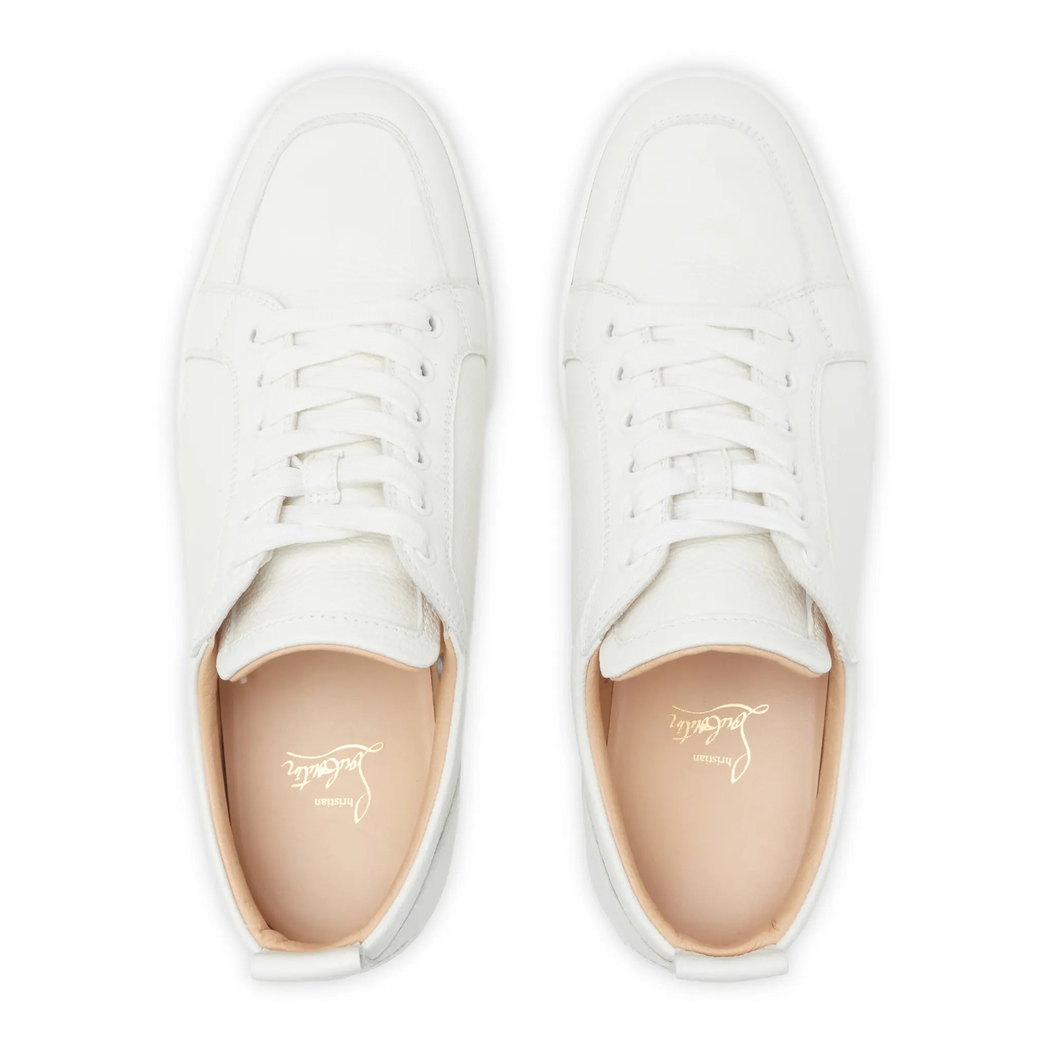 Upper View of Preloved - Christian Louboutin Rantulow Flat White Grain 3250203WHA8